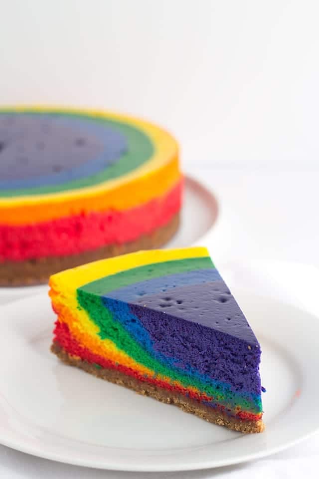Rainbow Cheesecake!