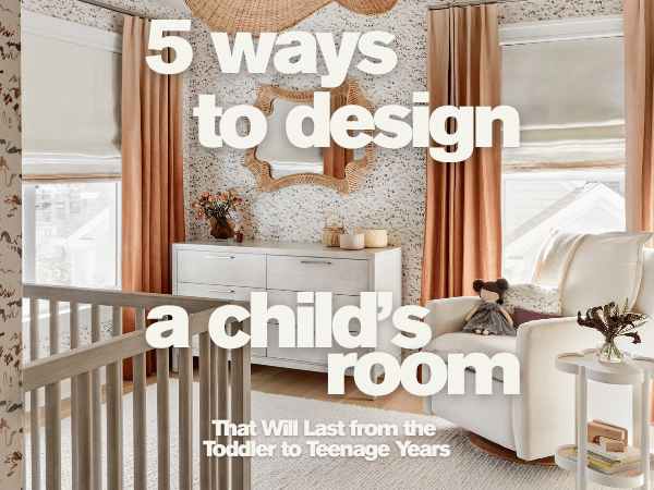 5 ways to design a child's room. Featured image